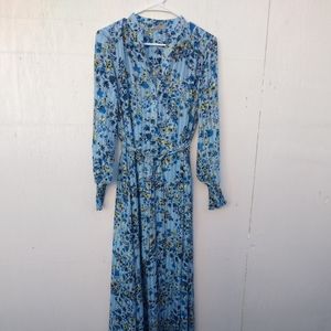 Nanette Lepore Windswept blue floral maxi dress